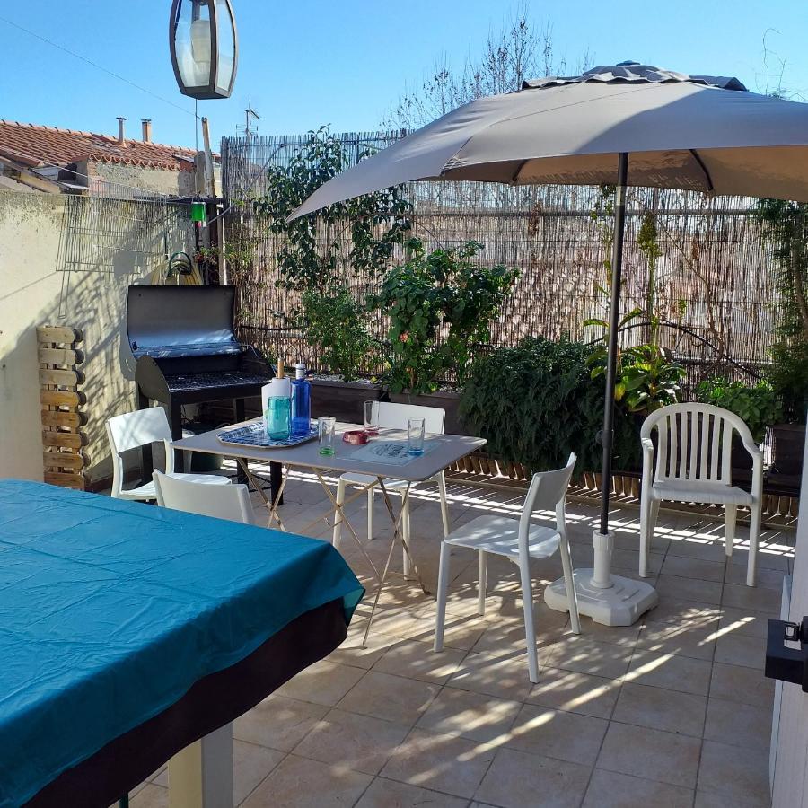 Appartement F2 tout équipé avec terrasse - 66 Salses le Chateau Exterior foto